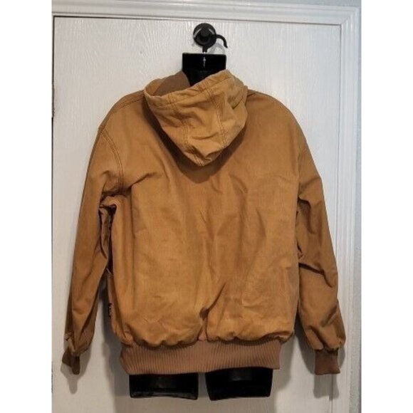 Vintage Walls Workwear Jacket Men Sz XL Brown Duck Canvas Full Zip Hooded Winter - Picture 3 of 9